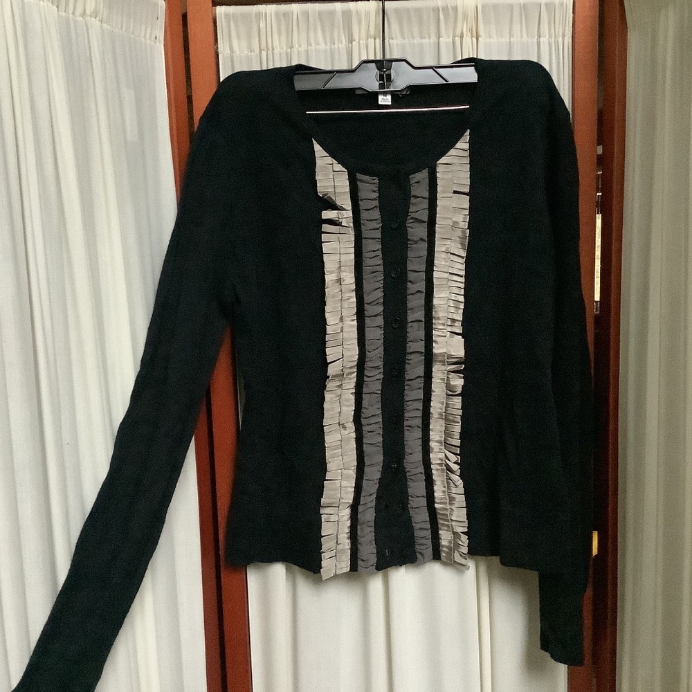Cabi Tuxedo Cardigan #172 Cashmere Blend Size Medium